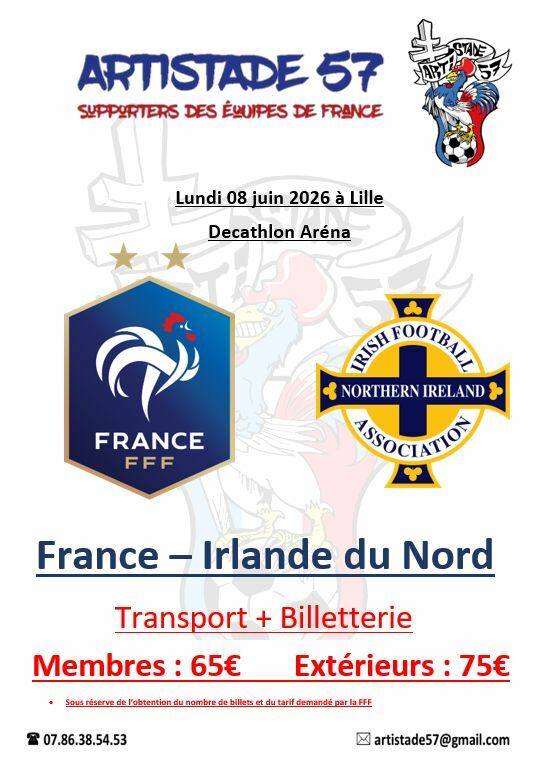 FRANCE - IRLANDE DU NORD